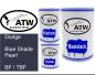 Preview: Dodge, Blue Shade Pearl, BF / TBF: 500ml Lackdose + 500ml Klarlack + 250ml Härter - Set, von ATW Autoteile West.